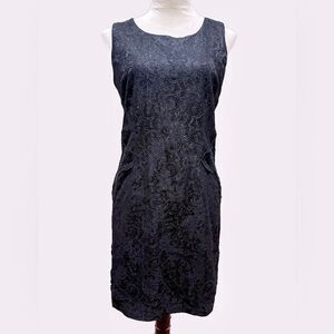 Romeo and Juliet Couture Elegant Lace Black Sleeveless Dress NWT